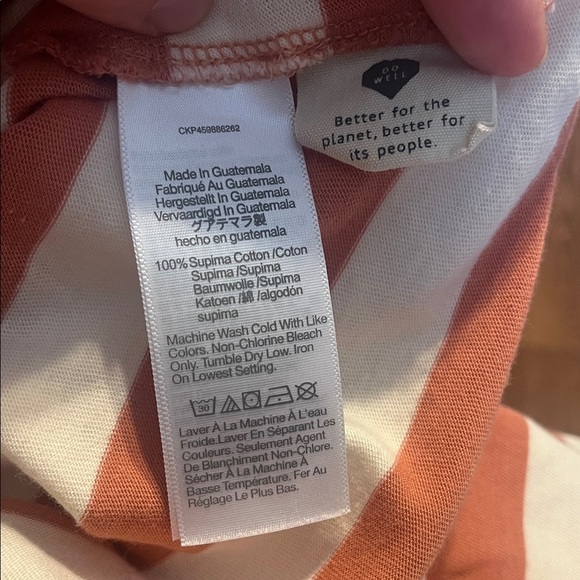 Madewell Striped Short Sleeve Top Medium - Picture 5 of 6